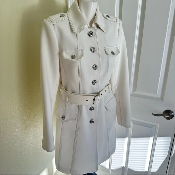White House Black Market White Coat - Picture 1 of 7